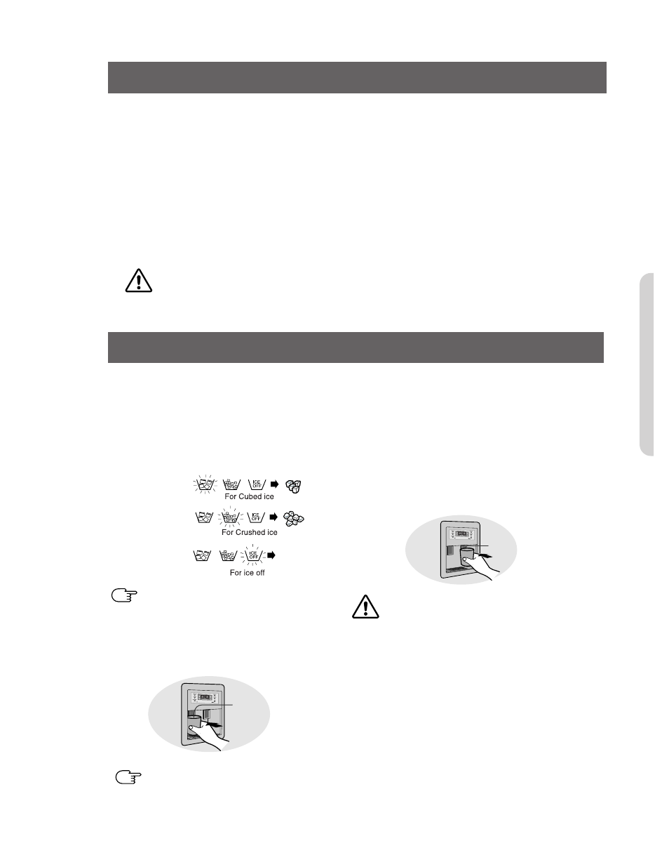 Ice and cold water dispenser, Temperature control | Samsung RS2555SW-XAC User Manual | Page 7 / 32