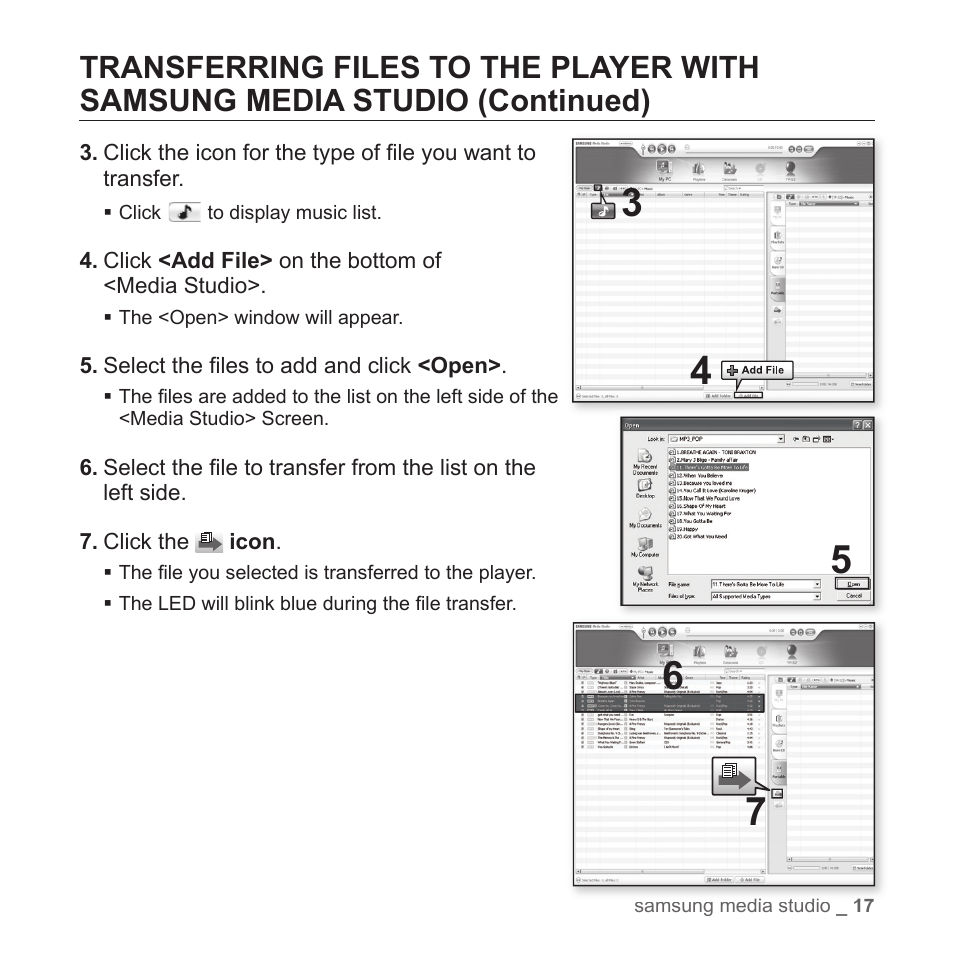 Samsung YP-S2ZB-XAA User Manual | Page 17 / 31