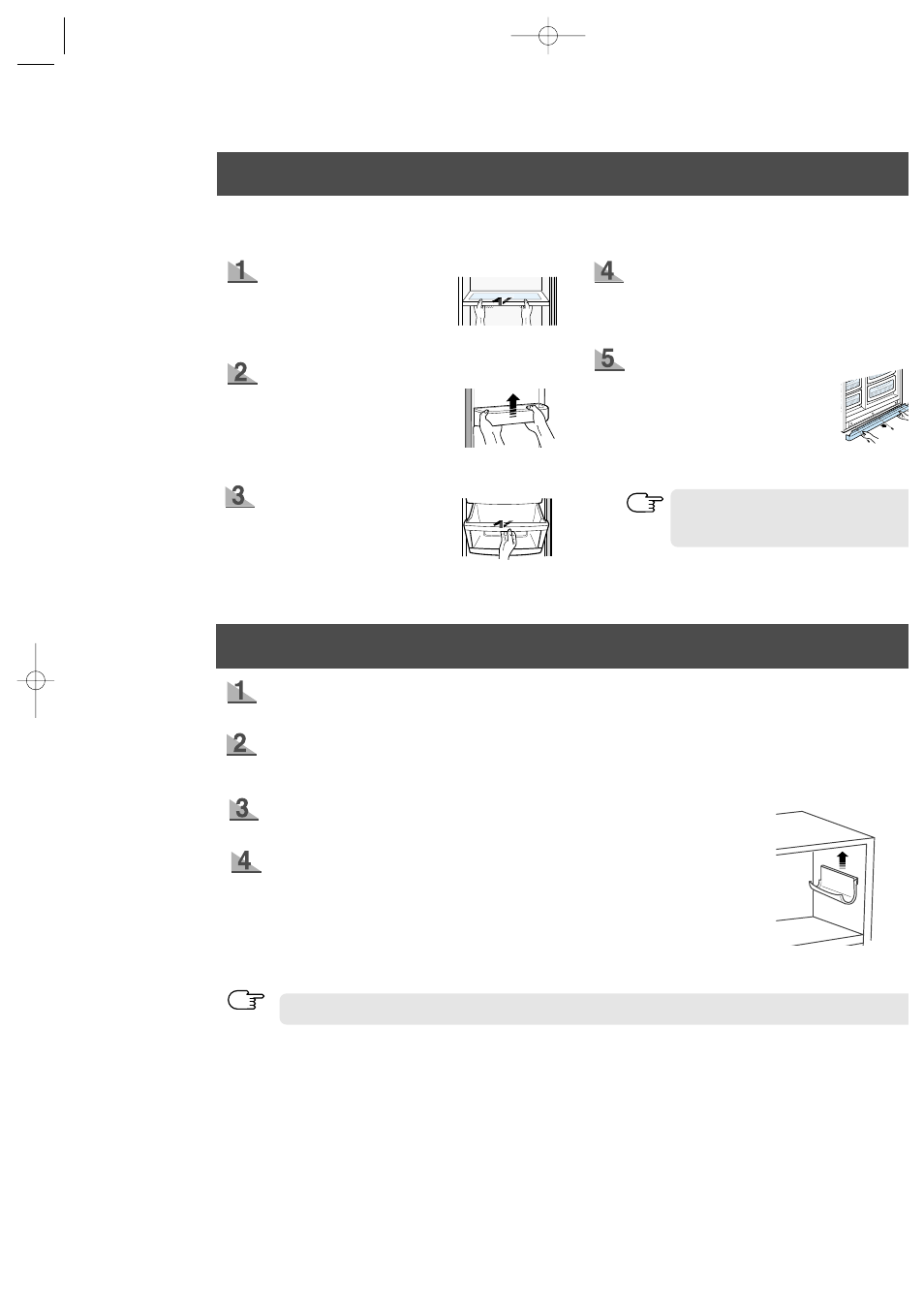 Removing the freezer accessories, Removing the refrigerator accessories | Samsung RS2555SL-XAA User Manual | Page 13 / 32