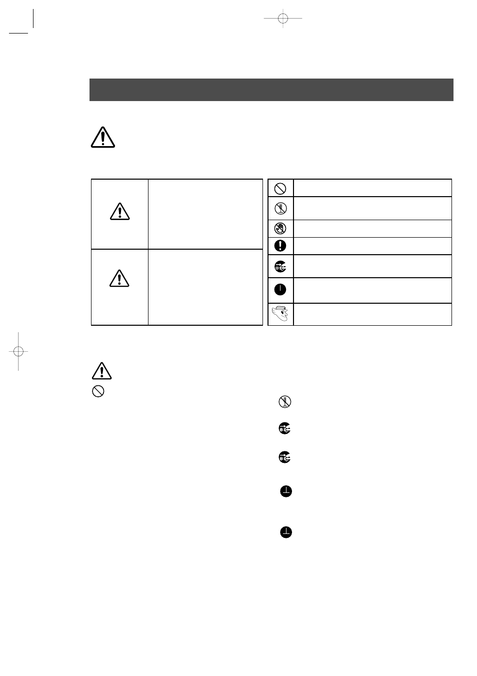 Safety warning signs | Samsung RS2555SL-XAA User Manual | Page 2 / 32