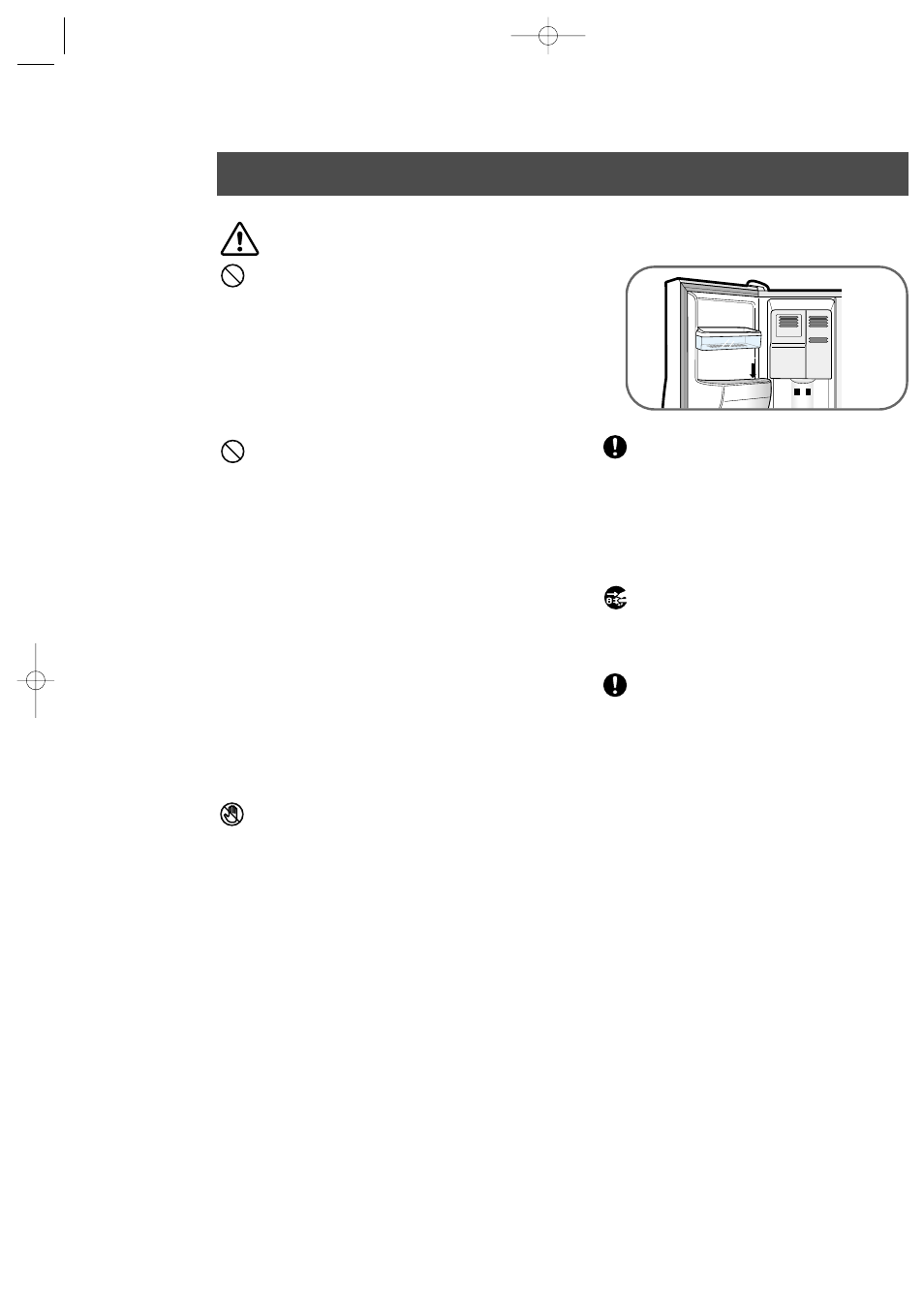 Safety warning signs | Samsung RS2555SL-XAA User Manual | Page 3 / 32