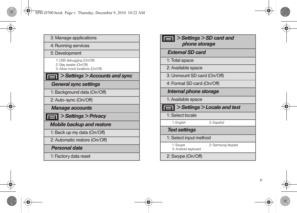 Samsung OPH-D700ZKMSPR User Manual | Page 11 / 282