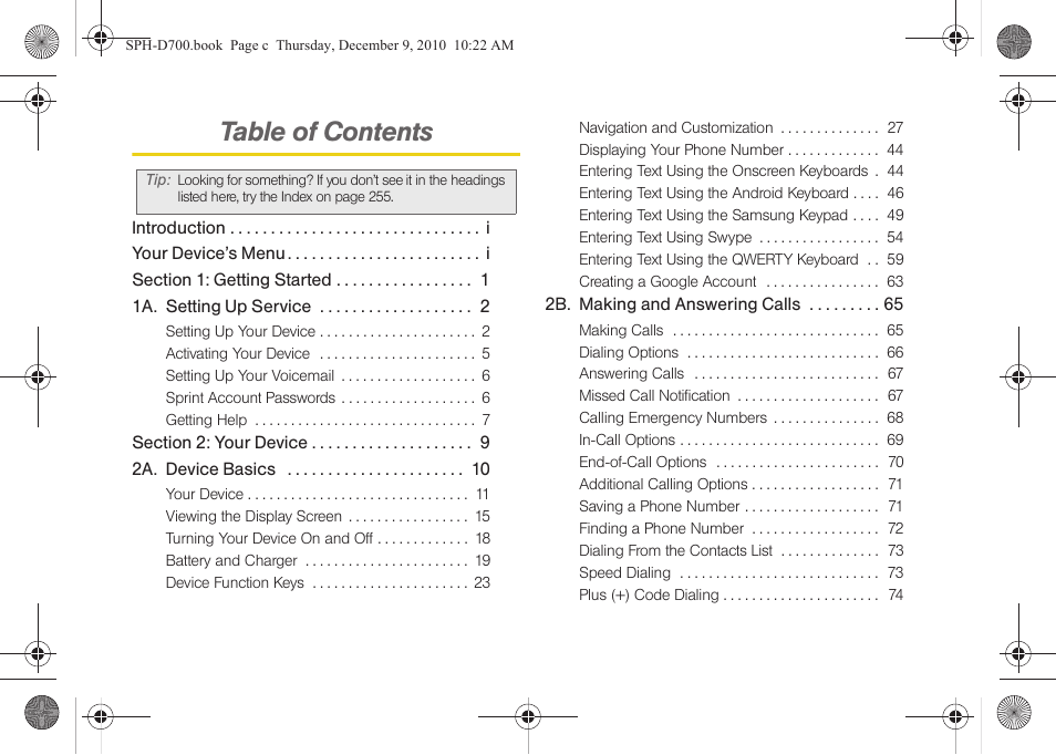 Samsung OPH-D700ZKMSPR User Manual | Page 3 / 282