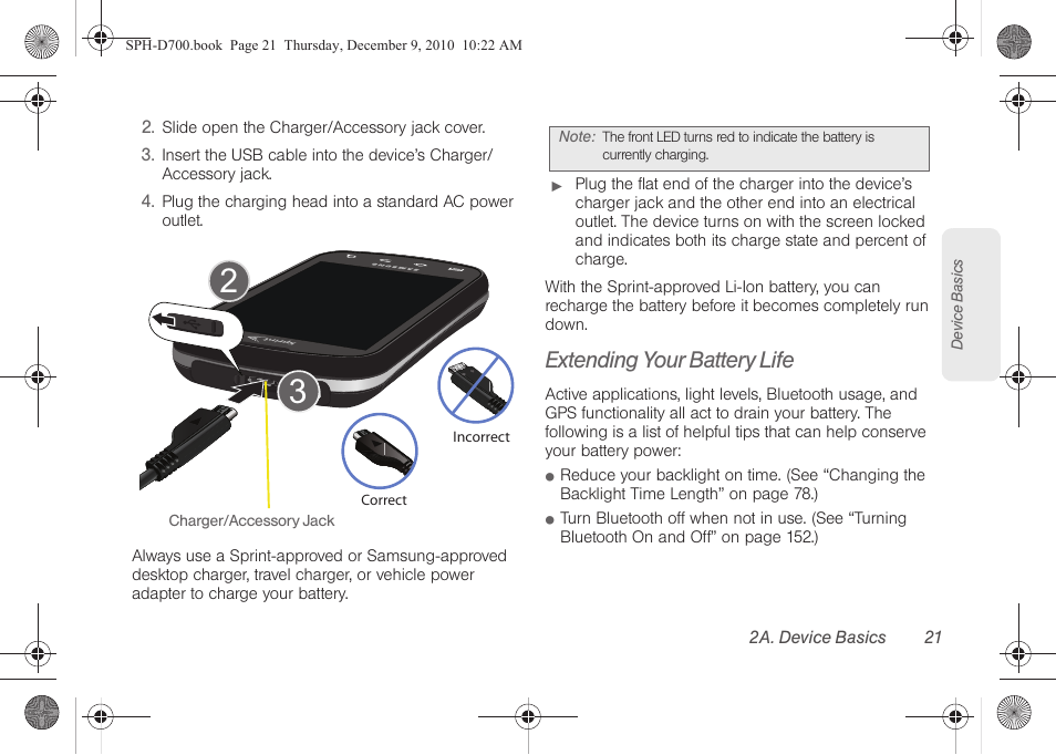 Extending your battery life | Samsung OPH-D700ZKMSPR User Manual | Page 35 / 282