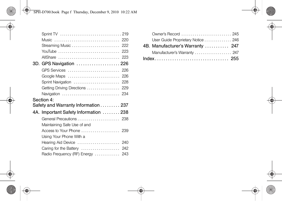 Samsung OPH-D700ZKMSPR User Manual | Page 6 / 282