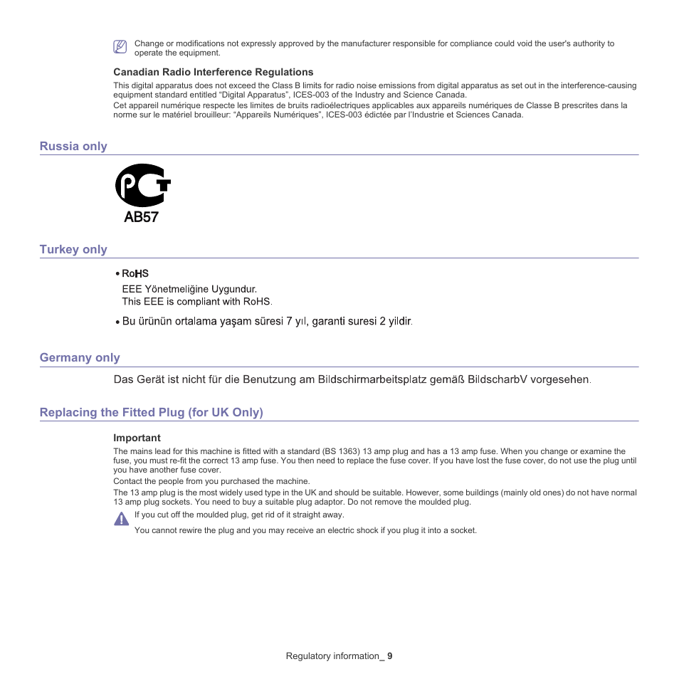 Samsung ML-2540-XAA User Manual | Page 9 / 66