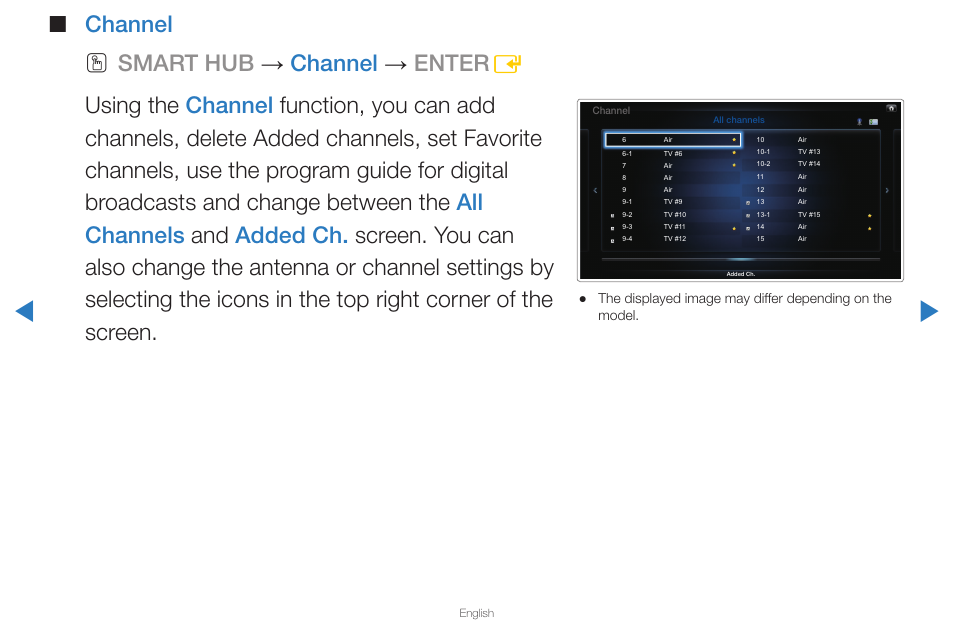 Channel | Samsung PN59D6500DFXZA User Manual | Page 11 / 287