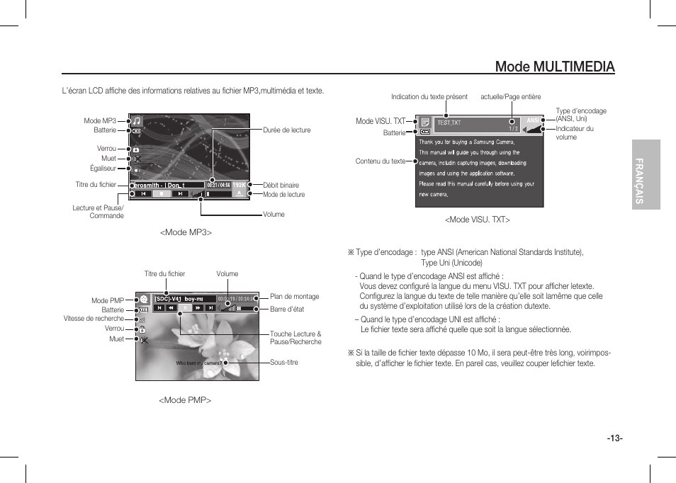 Mode multimedia | Samsung I80 User Manual | Page 34 / 62