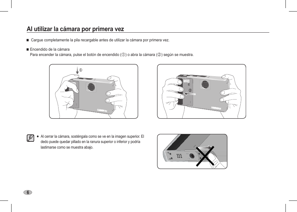 Al utilizar la cámara por primera vez | Samsung I80 User Manual | Page 47 / 62