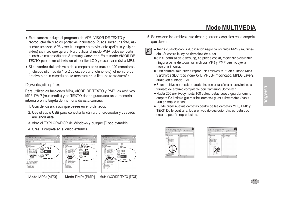 Modo multimedia | Samsung I80 User Manual | Page 52 / 62