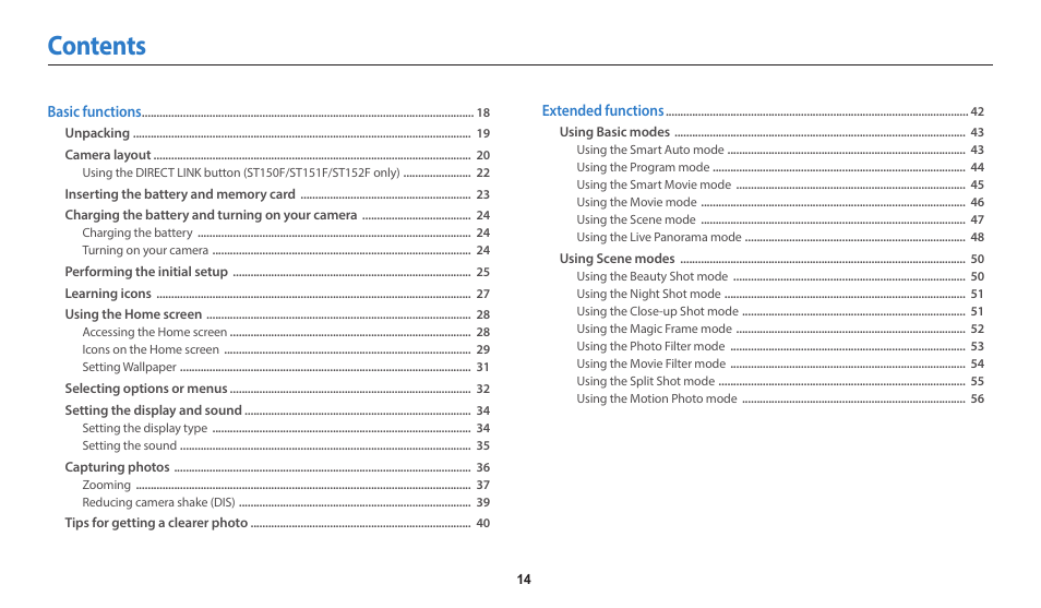 Samsung EC-ST150FBPWPY User Manual | Page 15 / 155