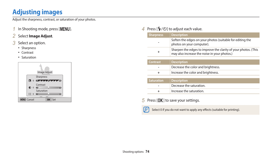 Adjusting images | Samsung EC-ST150FBPWPY User Manual | Page 75 / 155