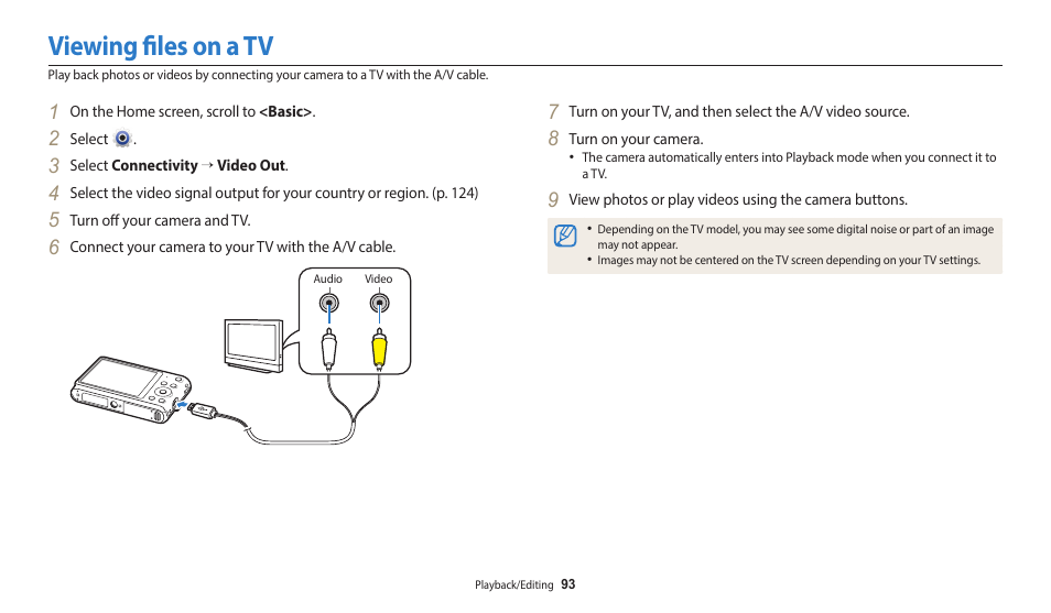 Viewing files on a tv | Samsung EC-ST150FBPWPY User Manual | Page 94 / 155