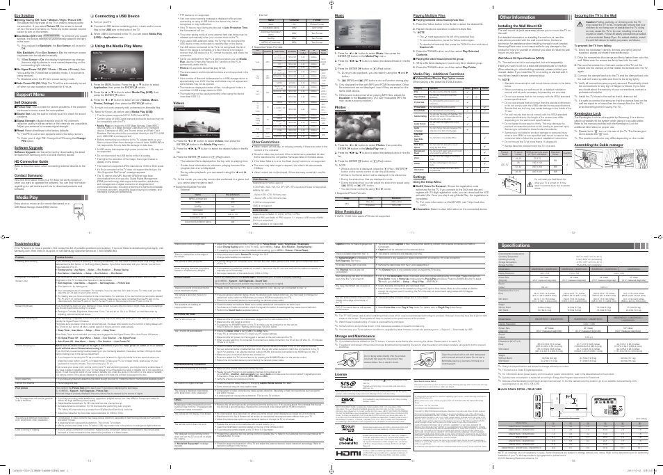 Samsung UN46EH5000FXZA User Manual | Page 2 / 2