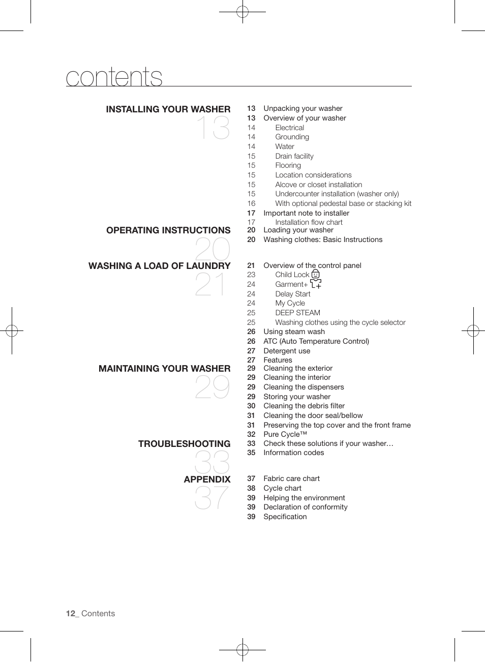 Samsung WF393BTPARA-A1 User Manual | Page 12 / 132
