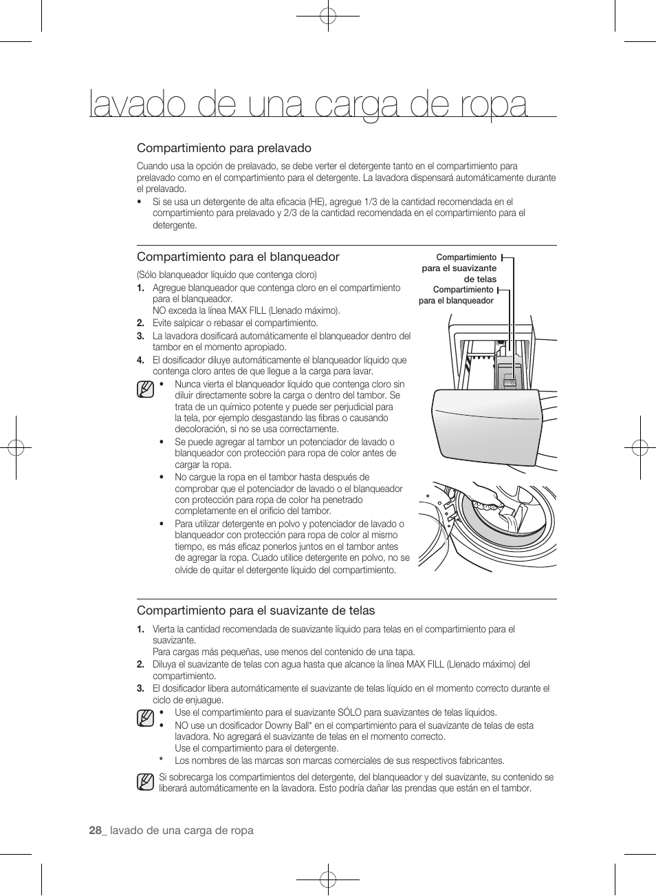 Lavado de una carga de ropa | Samsung WF393BTPARA-A1 User Manual | Page 72 / 132
