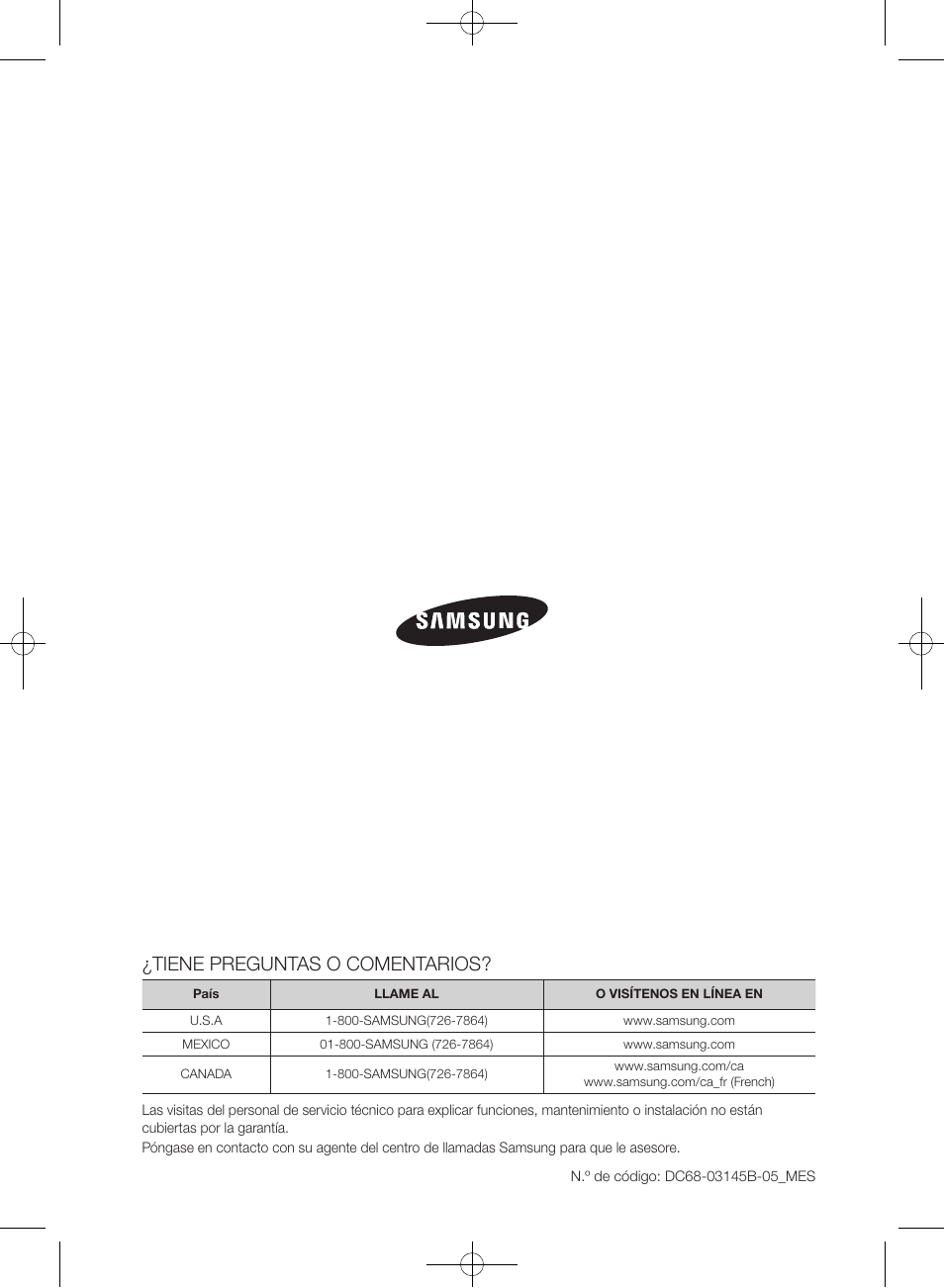 Tiene preguntas o comentarios | Samsung WF393BTPARA-A1 User Manual | Page 88 / 132
