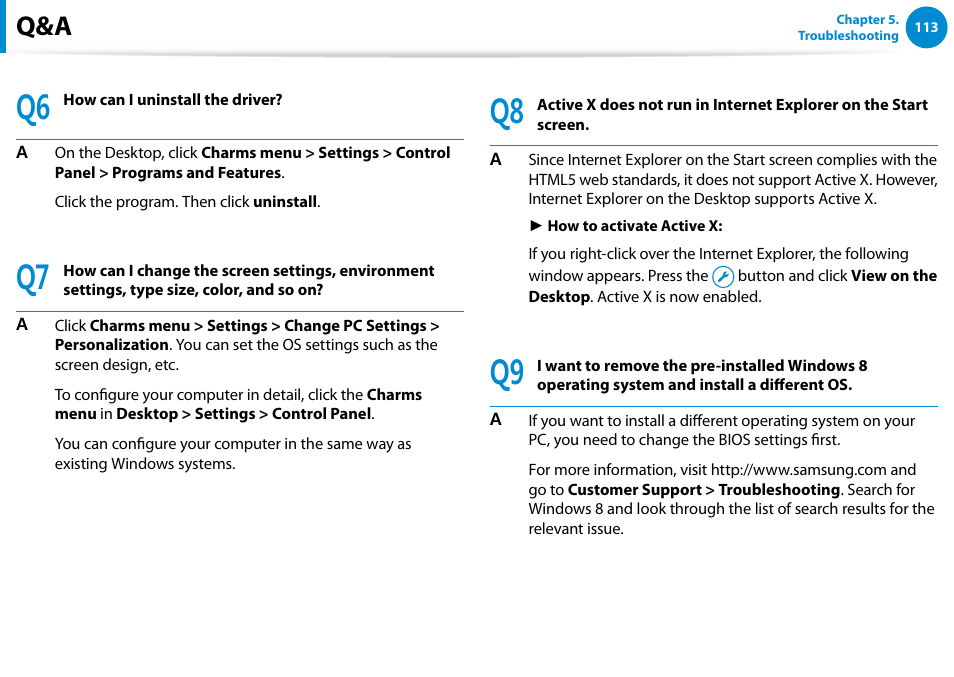 Samsung XE700T1C-A04US User Manual | Page 114 / 147