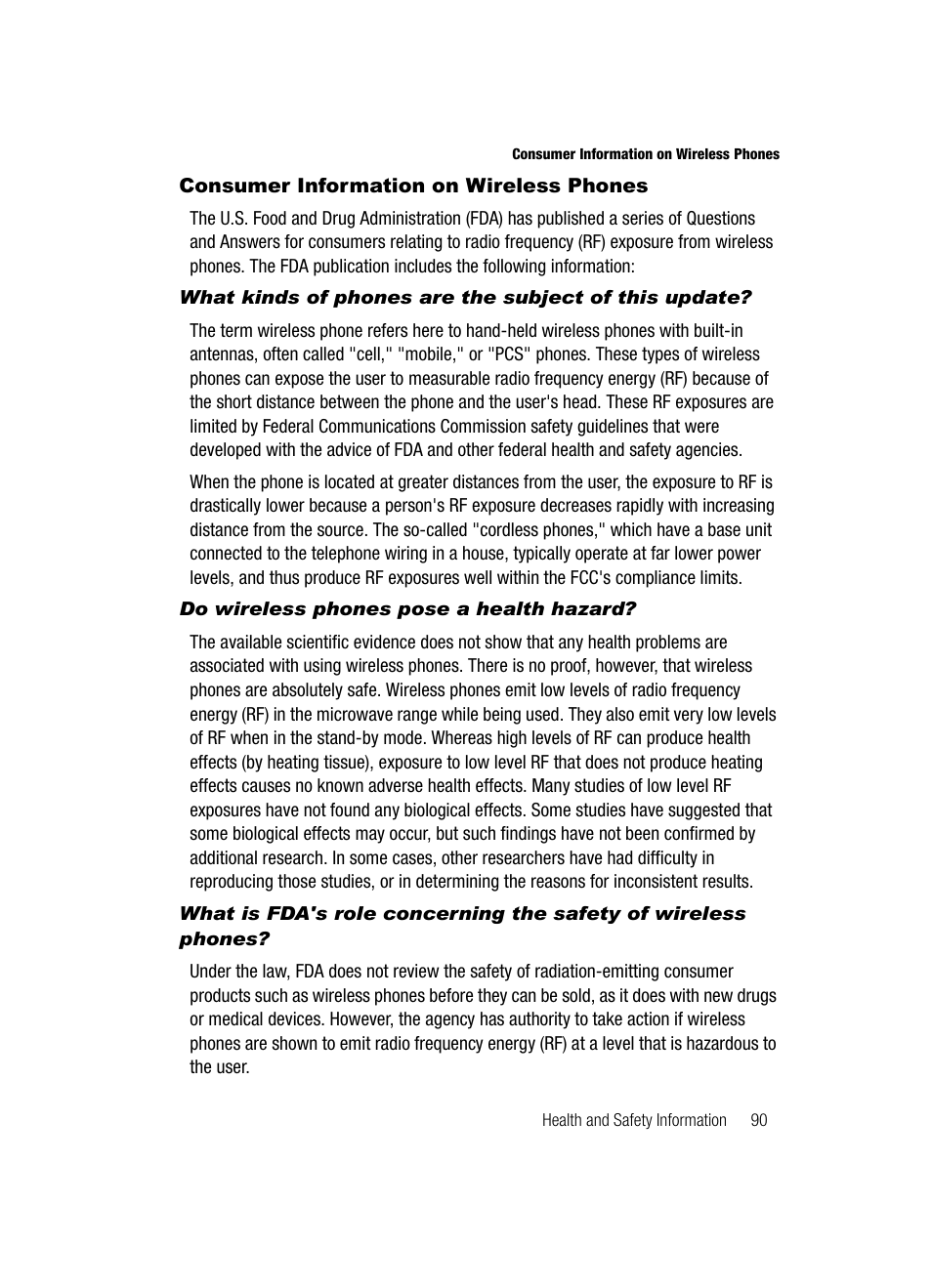 Consumer information on wireless phones | Samsung SGH-A437DAAATT User Manual | Page 93 / 117