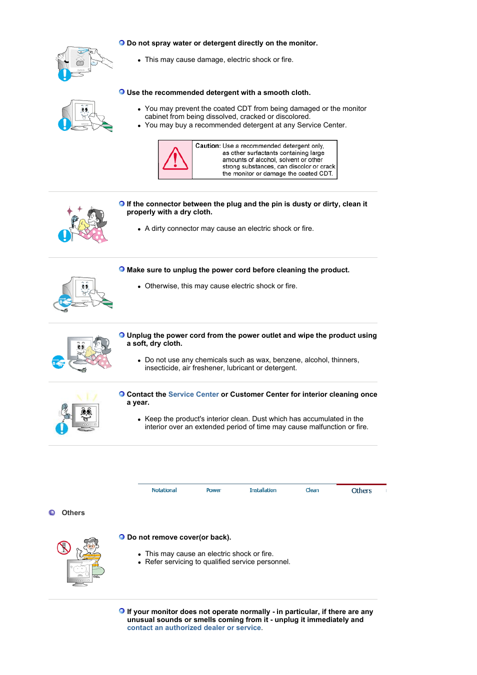 Clean | Samsung KS15SCVPZ-XAZ User Manual | Page 6 / 51