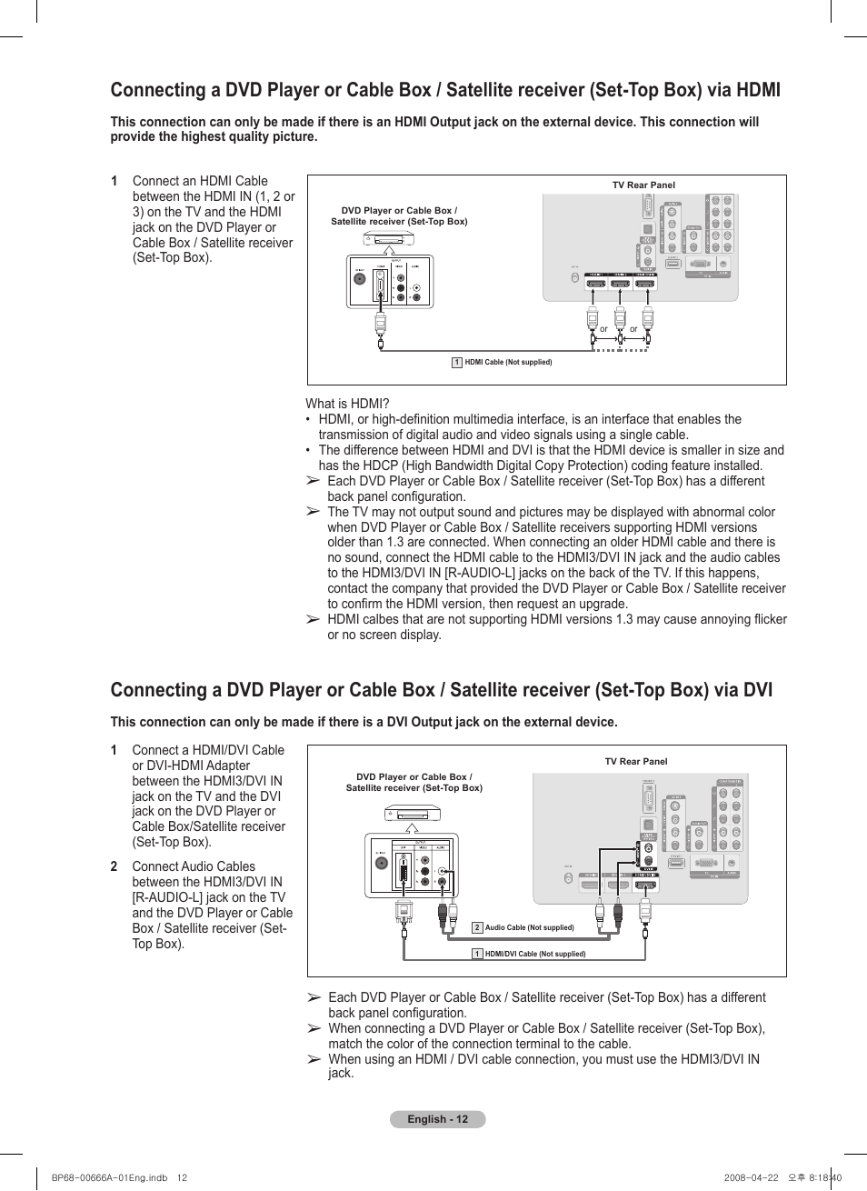 Samsung HL67A510J1FXZA User Manual | Page 12 / 157