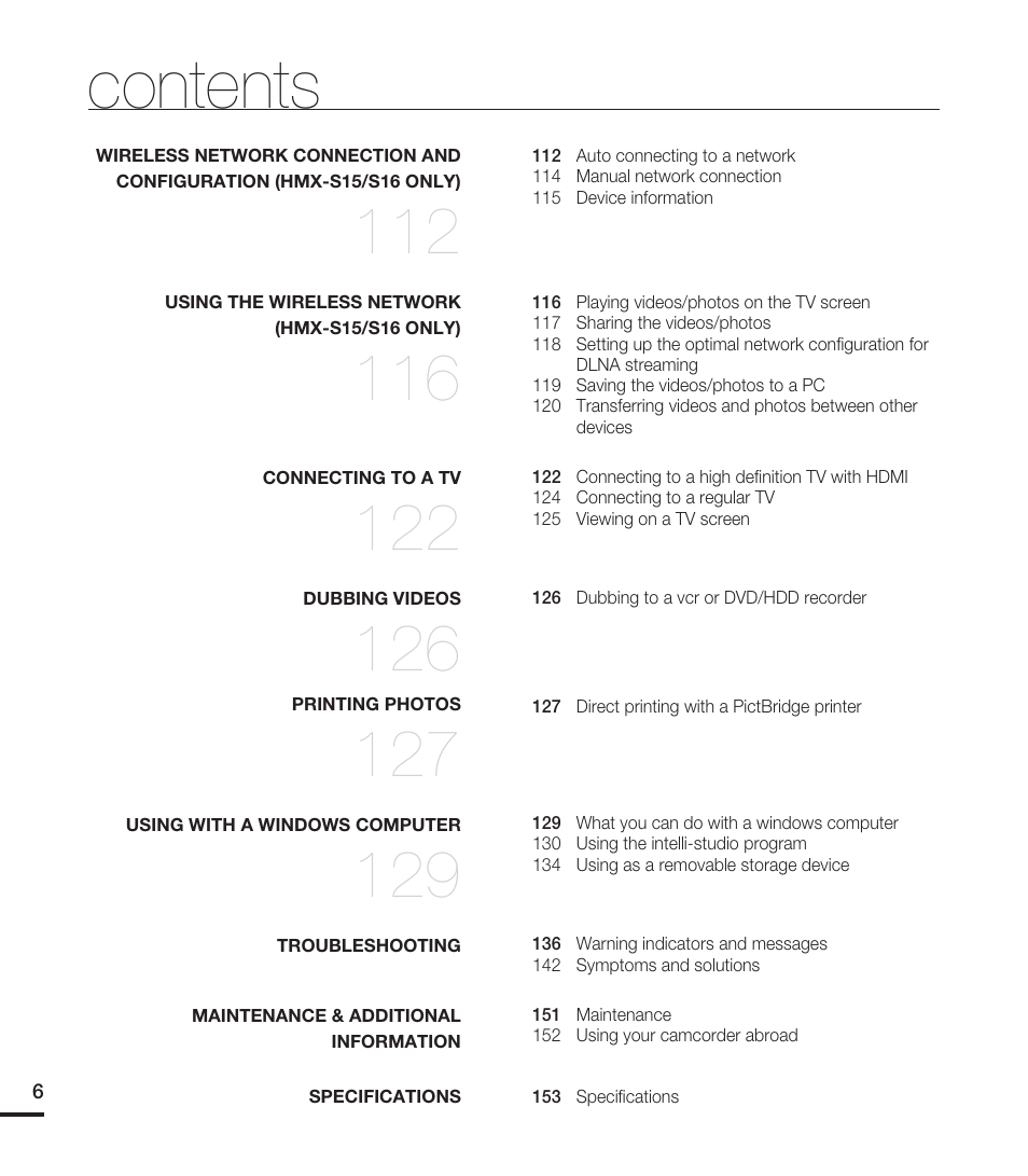 Samsung HMX-S15BN-XAA User Manual | Page 16 / 166