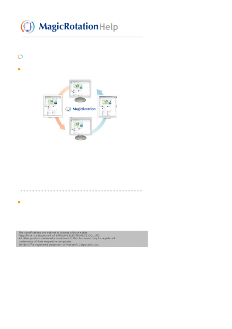 Magicrotation, Overview | Samsung MJ17MSTBV User Manual | Page 62 / 96