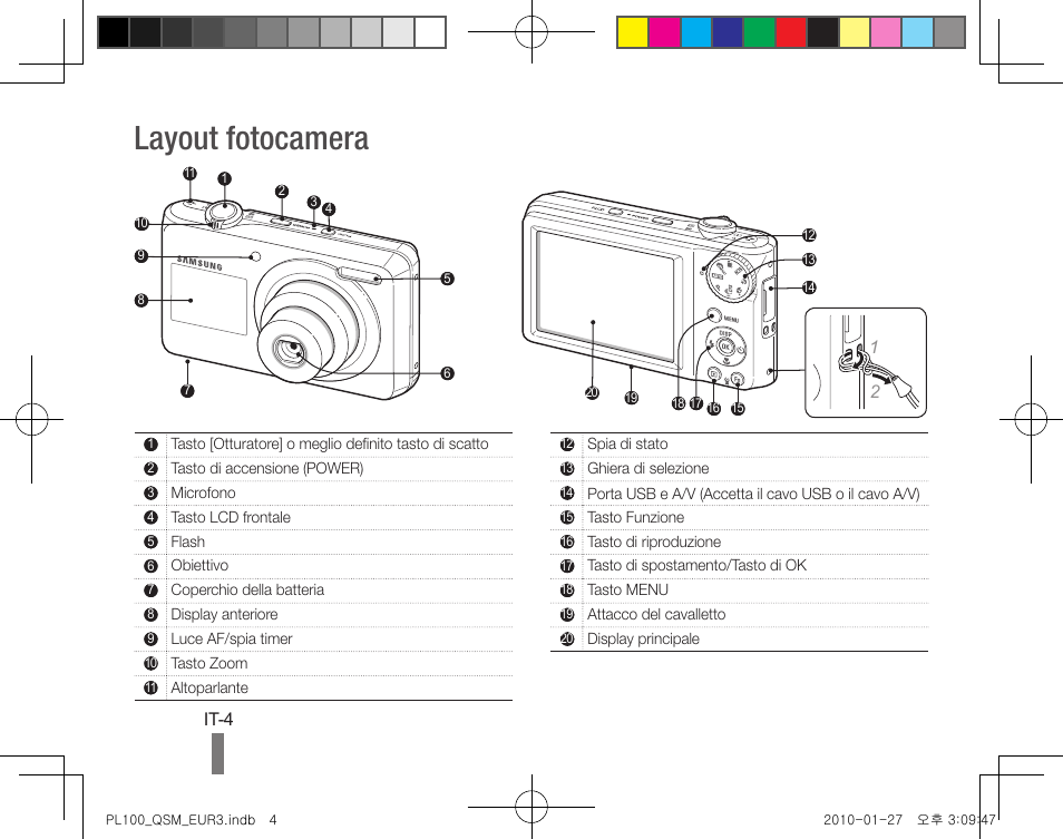 Layout fotocamera | Samsung EC-PL100ZBPBPY User Manual | Page 34 / 144