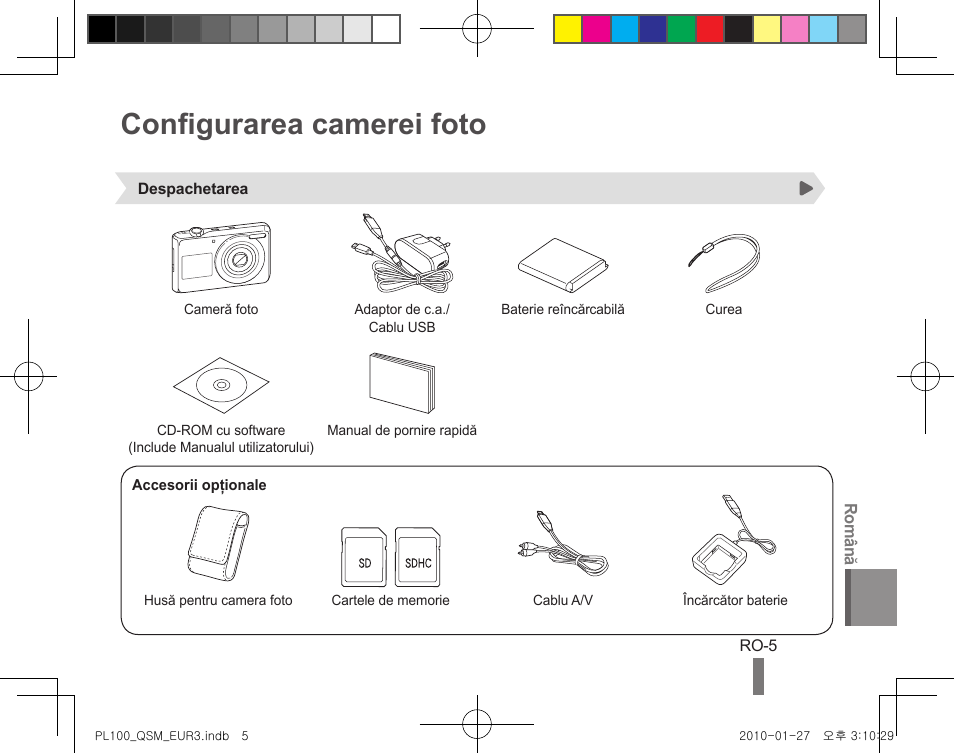 Configurarea camerei foto | Samsung EC-PL100ZBPBPY User Manual | Page 85 / 144