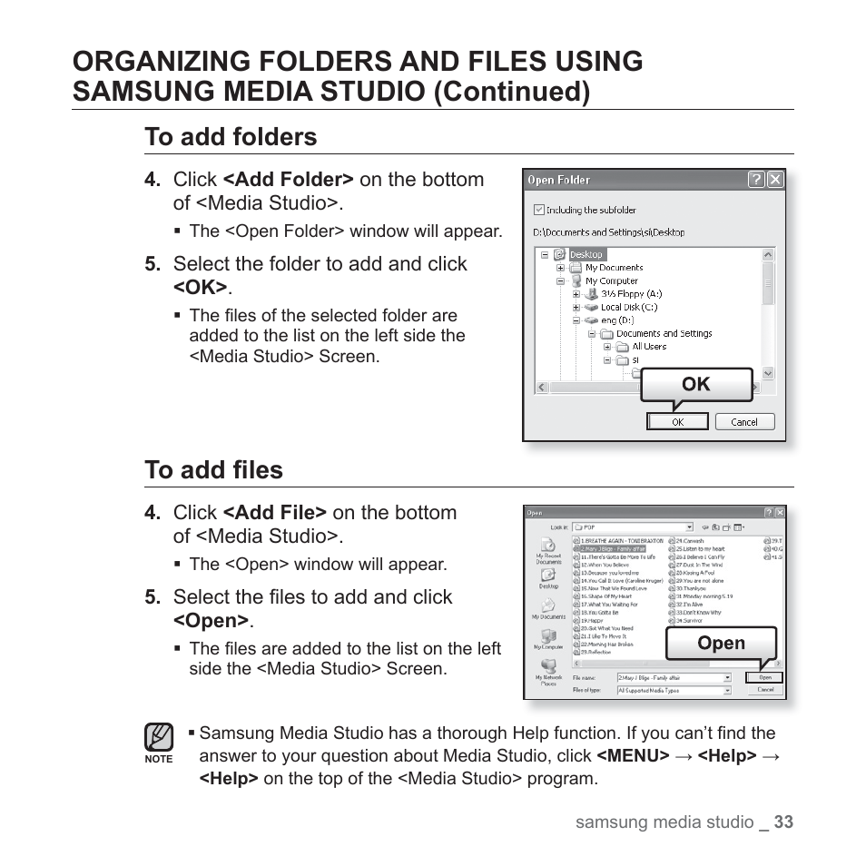 Samsung YP-U3JQL-XAA User Manual | Page 35 / 64