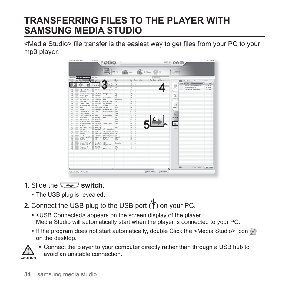 Samsung YP-U3JQL-XAA User Manual | Page 36 / 64