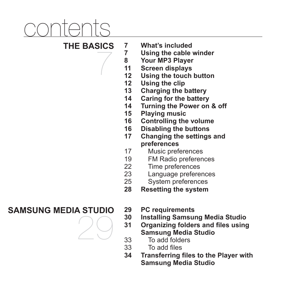 Samsung YP-U3JQL-XAA User Manual | Page 6 / 64