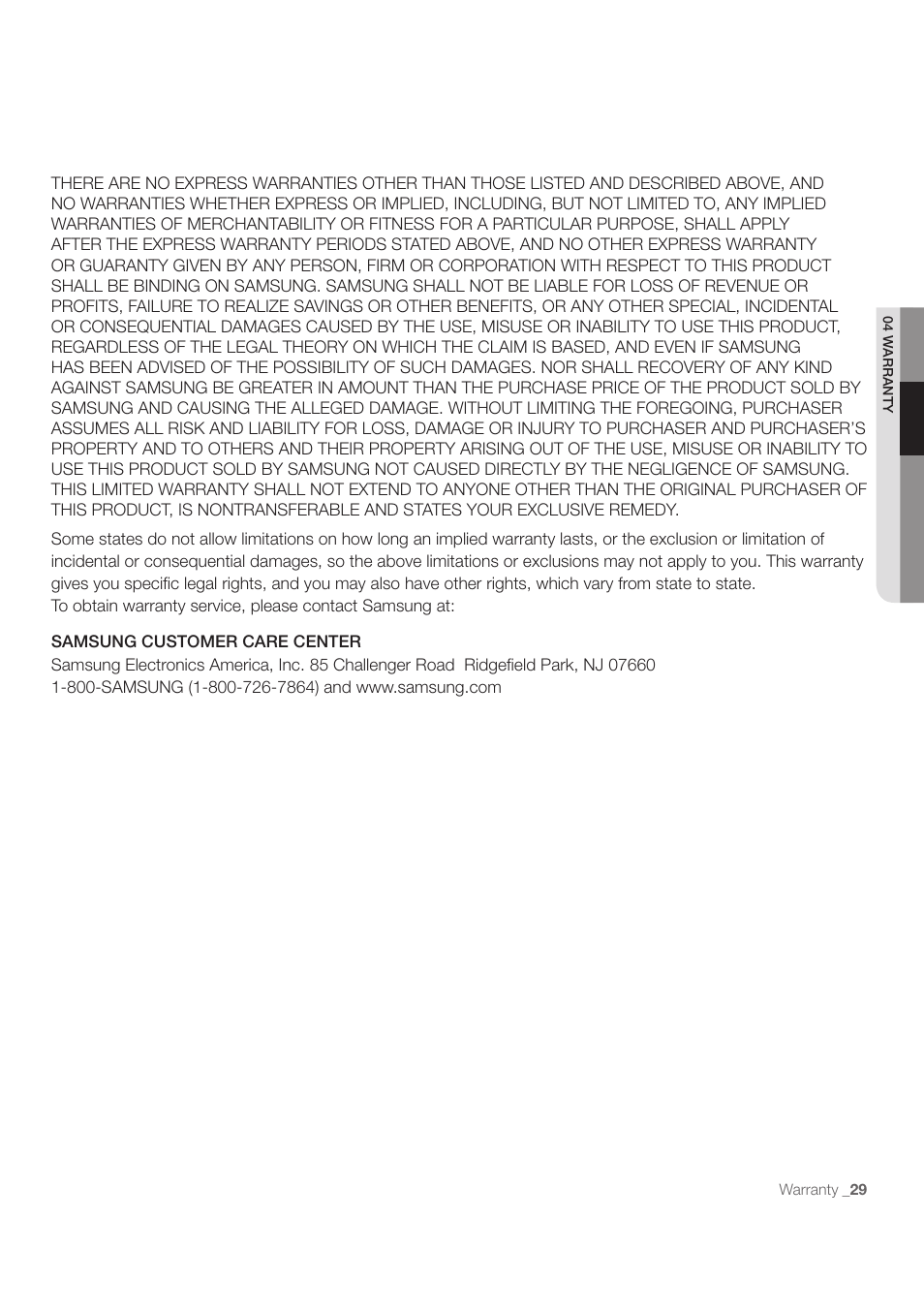 Samsung RB215ACBP-XAA User Manual | Page 29 / 32