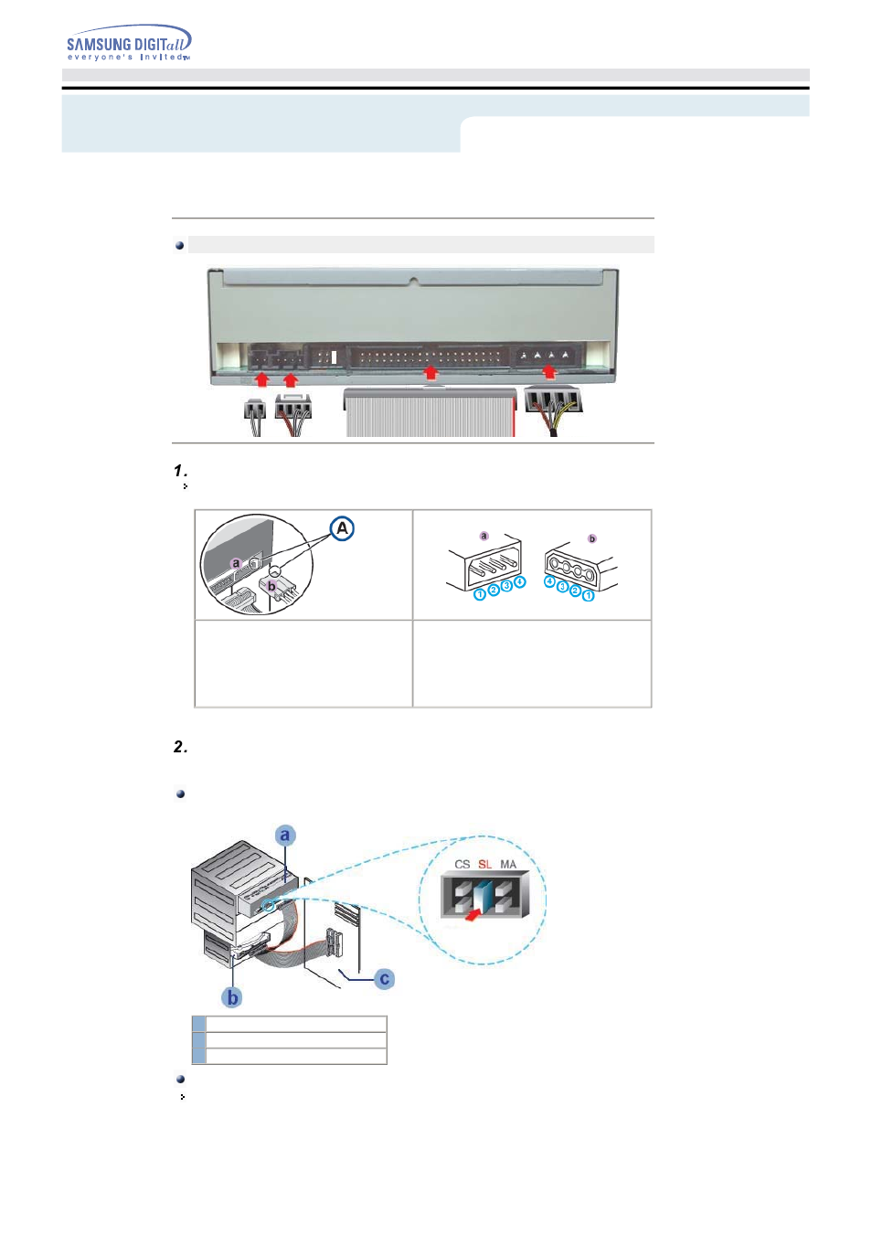 Setup | Samsung TS-H492A-WBGH User Manual | Page 10 / 24