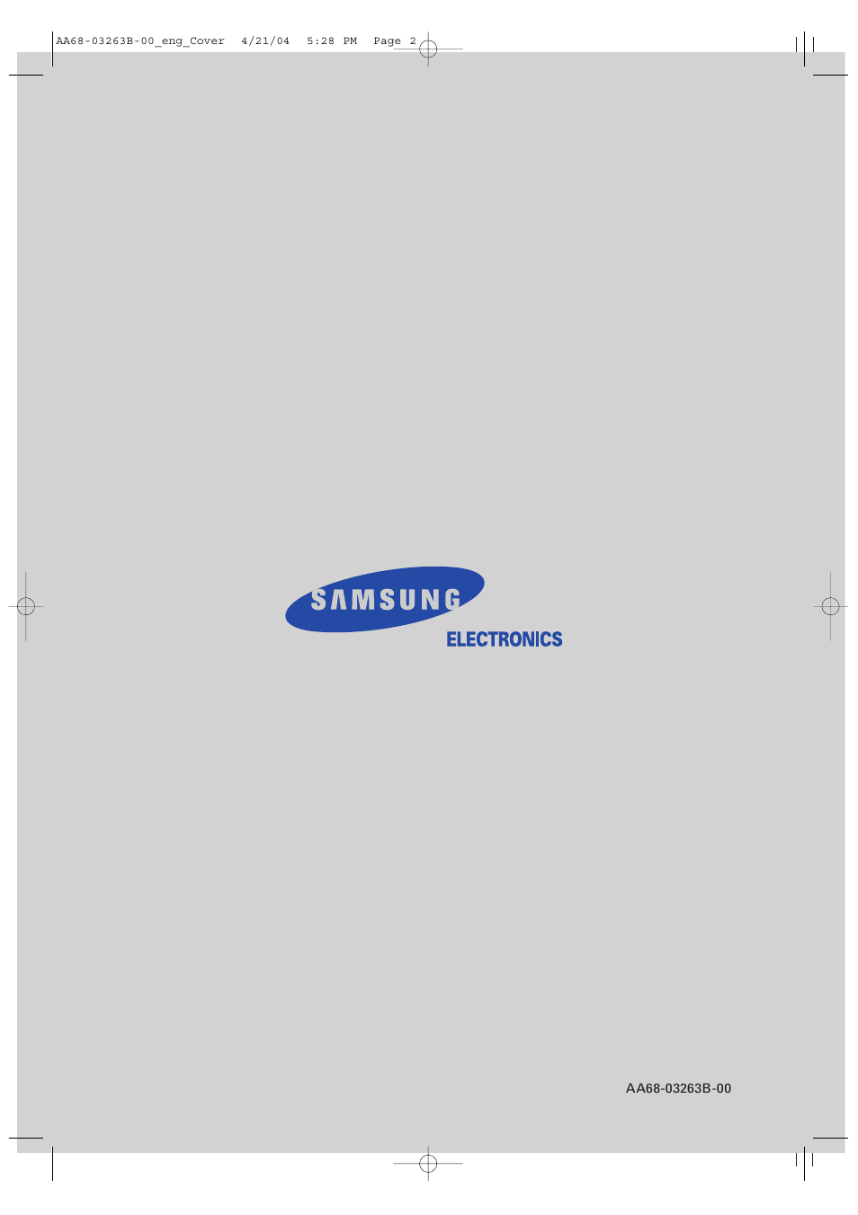 Samsung TXP2675WHX-XAA User Manual | Page 80 / 80