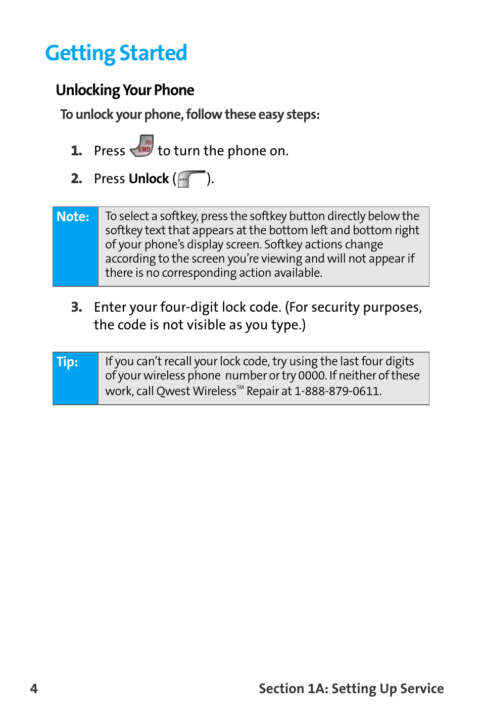 Getting started | Samsung SPH-A880TSAQST User Manual | Page 12 / 259