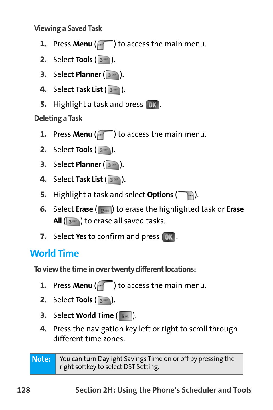 World time | Samsung SPH-A880TSAQST User Manual | Page 136 / 259