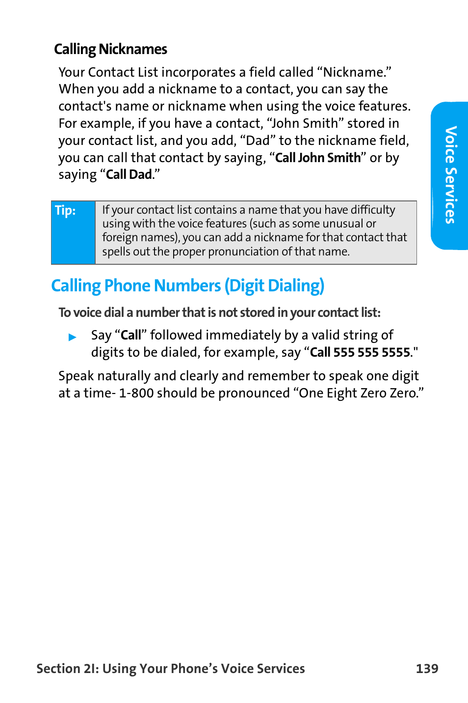 Calling phone numbers (digit dialing) | Samsung SPH-A880TSAQST User Manual | Page 147 / 259