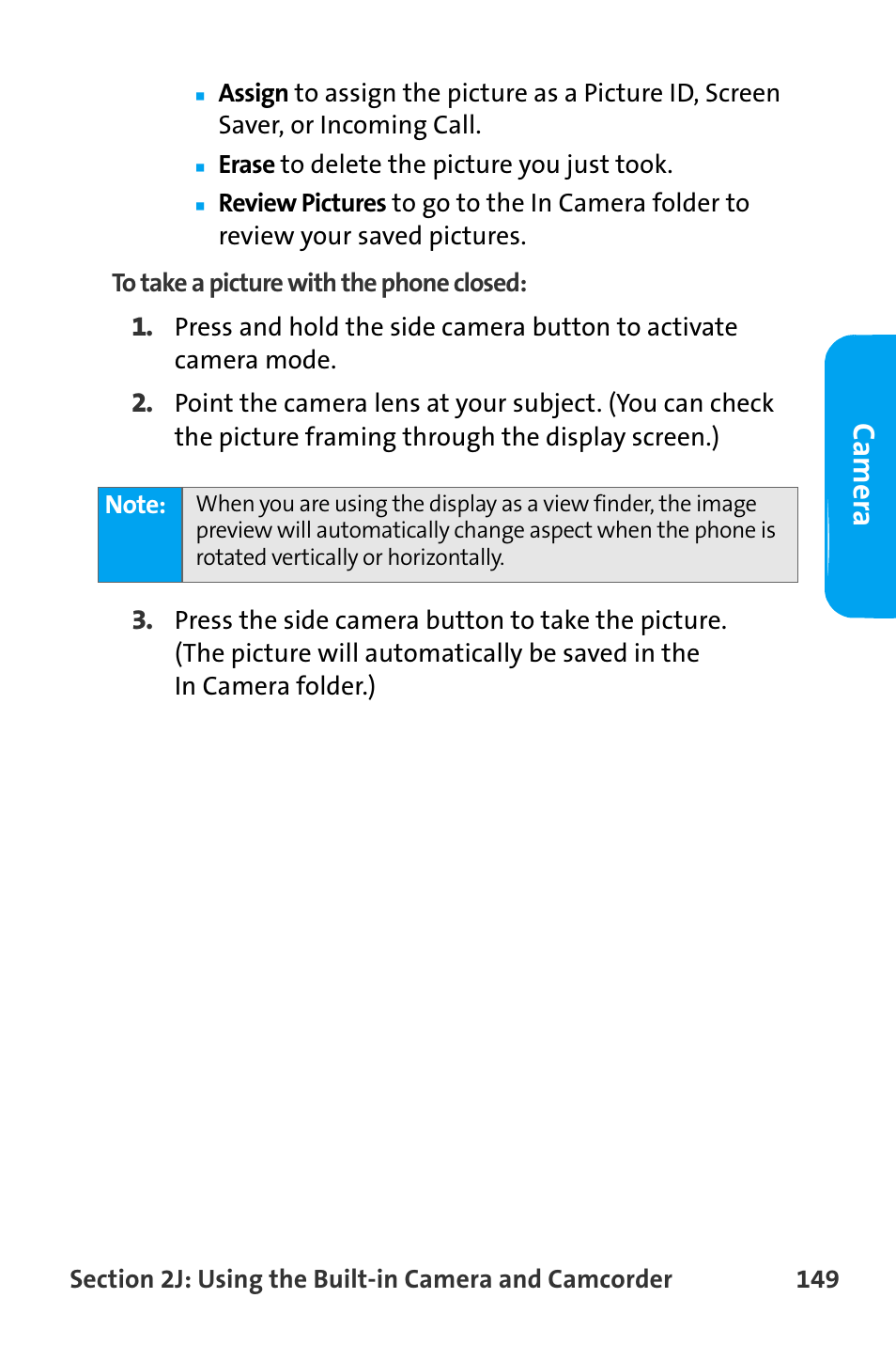 Ca m e ra | Samsung SPH-A880TSAQST User Manual | Page 157 / 259