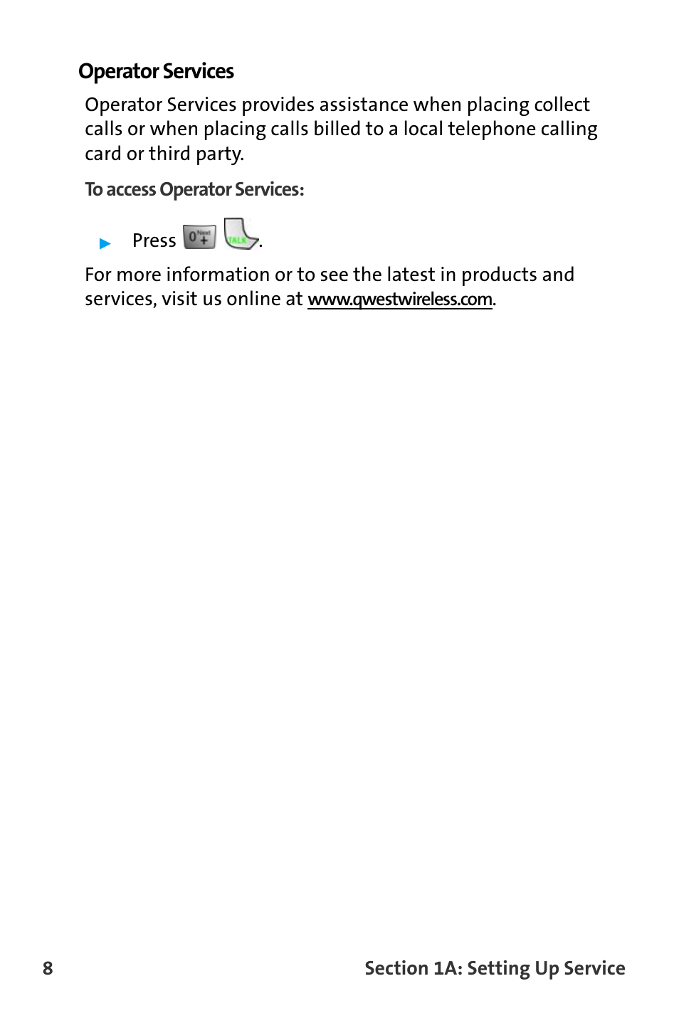 Operator services | Samsung SPH-A880TSAQST User Manual | Page 16 / 259