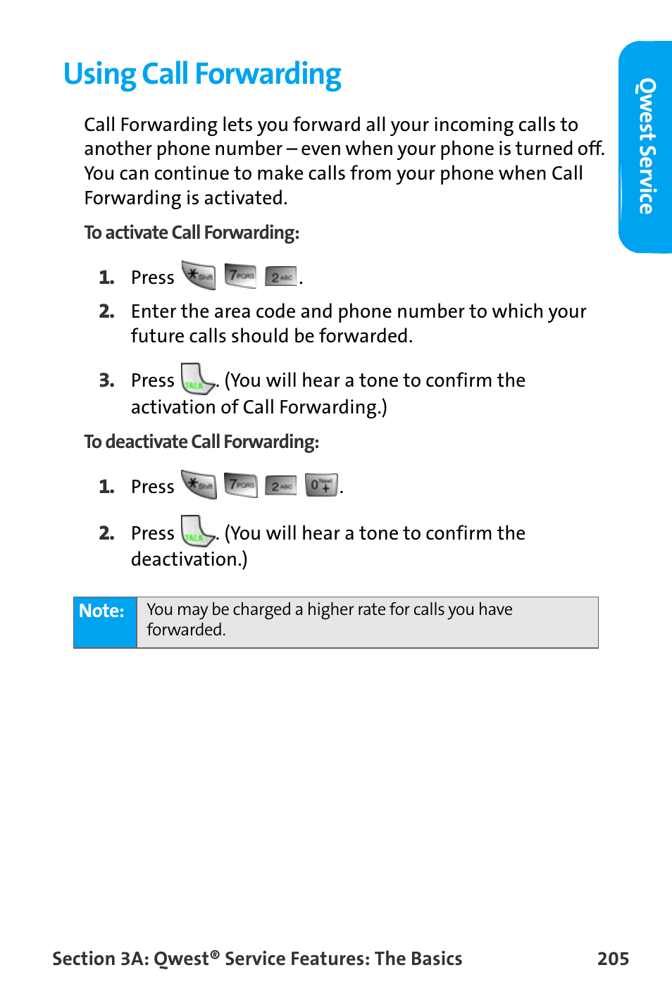 Using call forwarding | Samsung SPH-A880TSAQST User Manual | Page 213 / 259