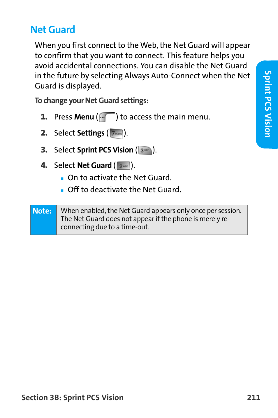 Net guard | Samsung SPH-A880TSAQST User Manual | Page 219 / 259
