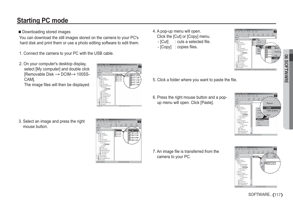 Starting pc mode | Samsung I80 User Manual | Page 118 / 132