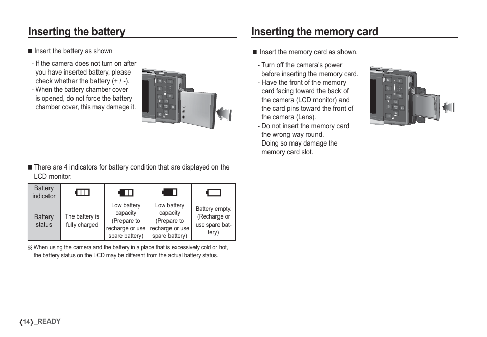 Inserting the battery, Ih g f | Samsung I80 User Manual | Page 15 / 132