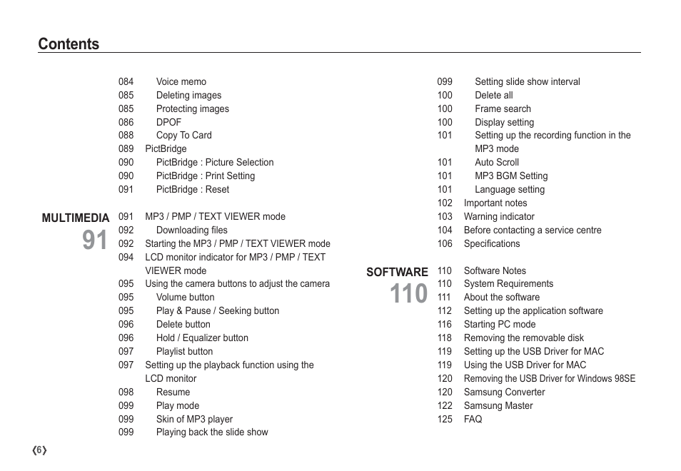 Samsung I80 User Manual | Page 7 / 132