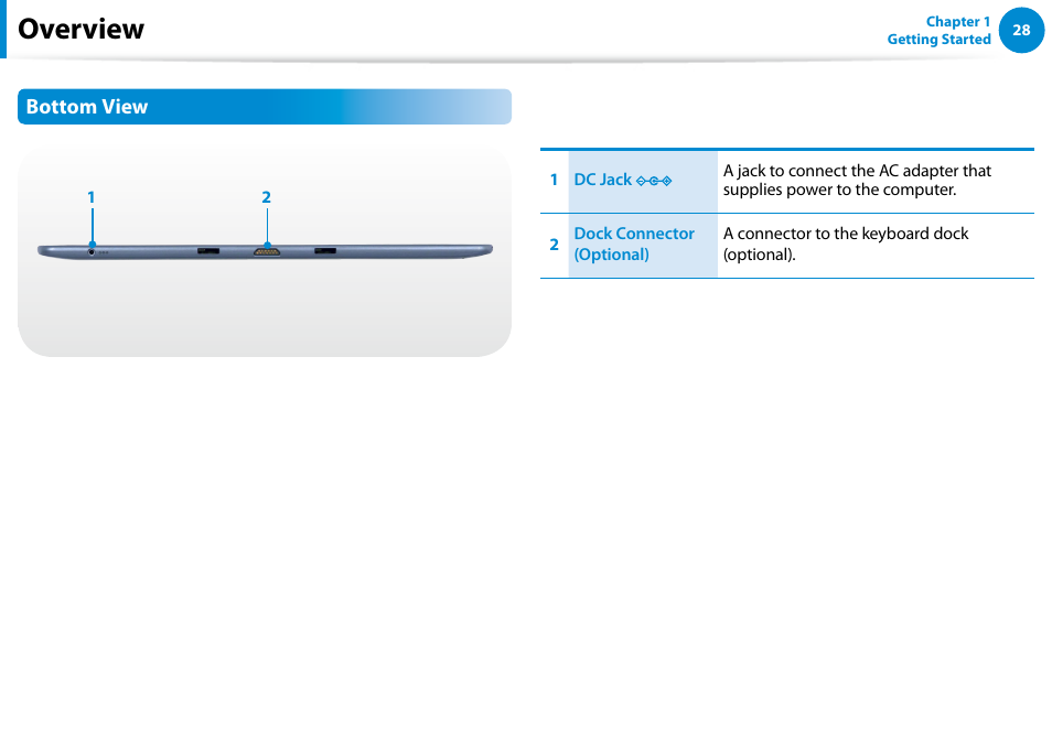Overview | Samsung XE500T1C-A01US User Manual | Page 29 / 119