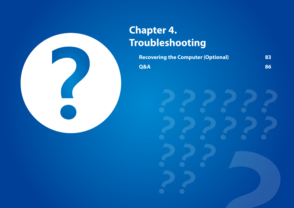 Chapter 4. troubleshooting | Samsung XE500T1C-A01US User Manual | Page 83 / 119
