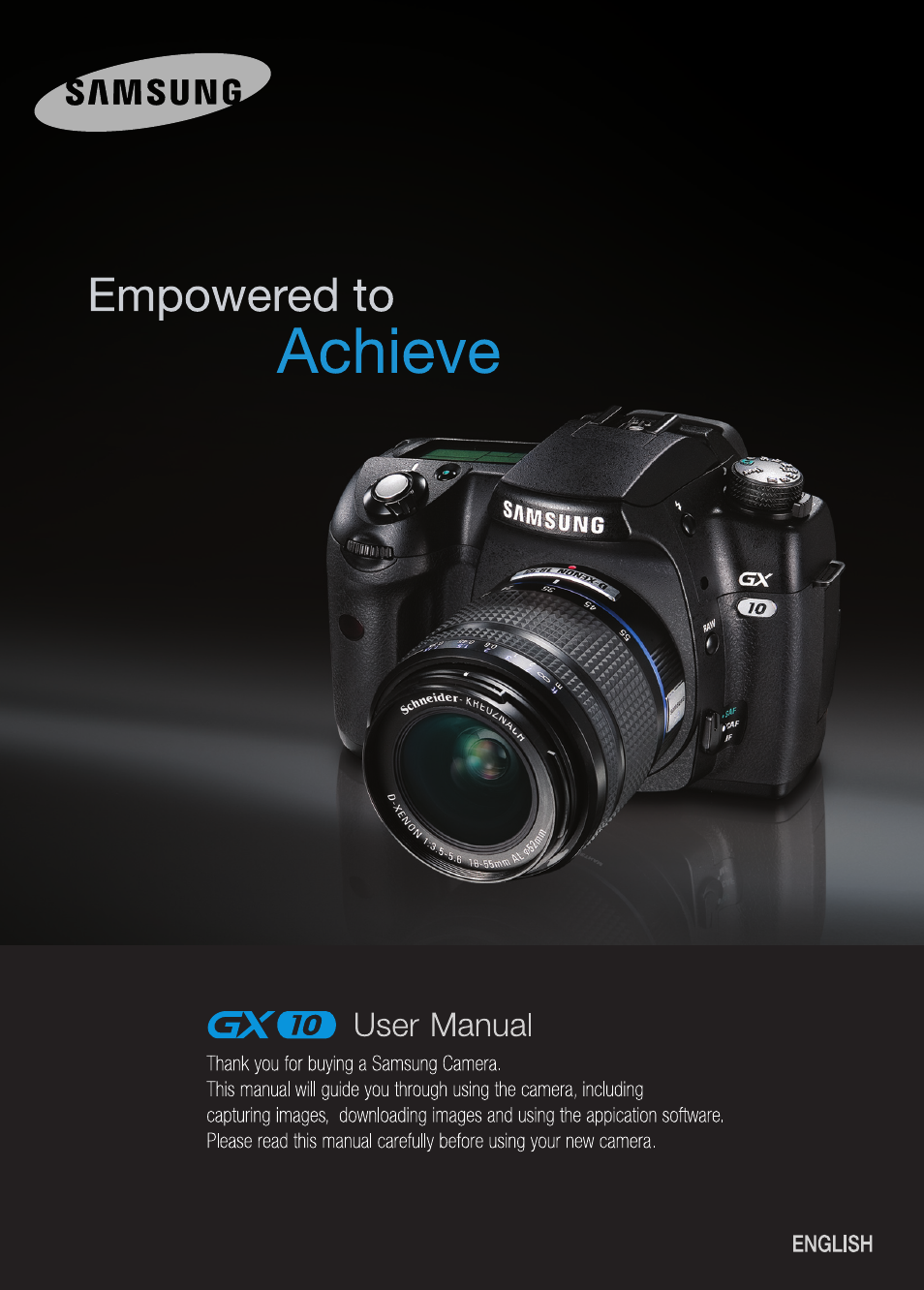 Samsung Digital Camera (empowered to achieve) User Manual | 262 pages