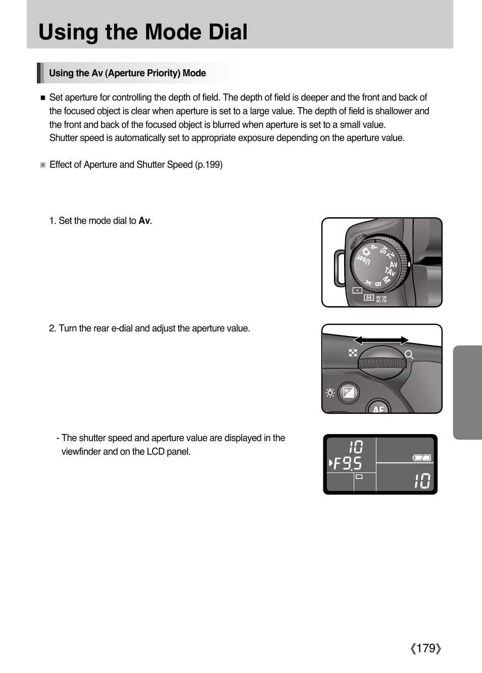 Using the mode dial | Samsung Digital Camera (empowered to achieve) User Manual | Page 180 / 262