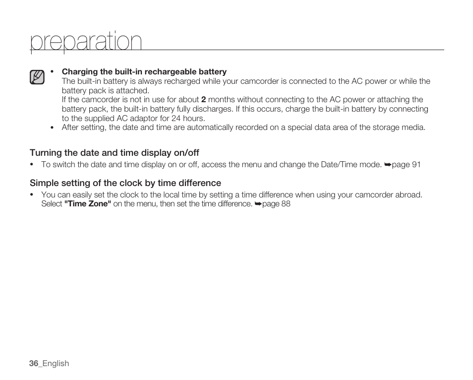 Preparation | Samsung SMX-C10RN-XAC User Manual | Page 50 / 143